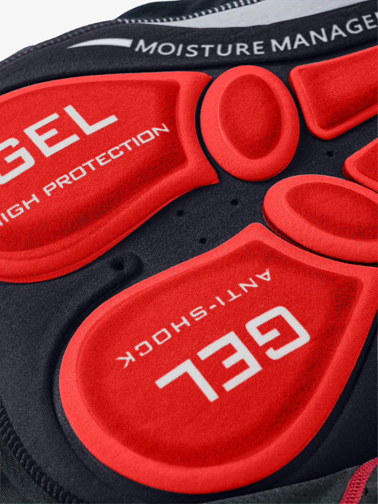 Cuissard de cyclisme pour homme avec coussinet en gel, ergonomique et respirant, tailles S à 2XL 1