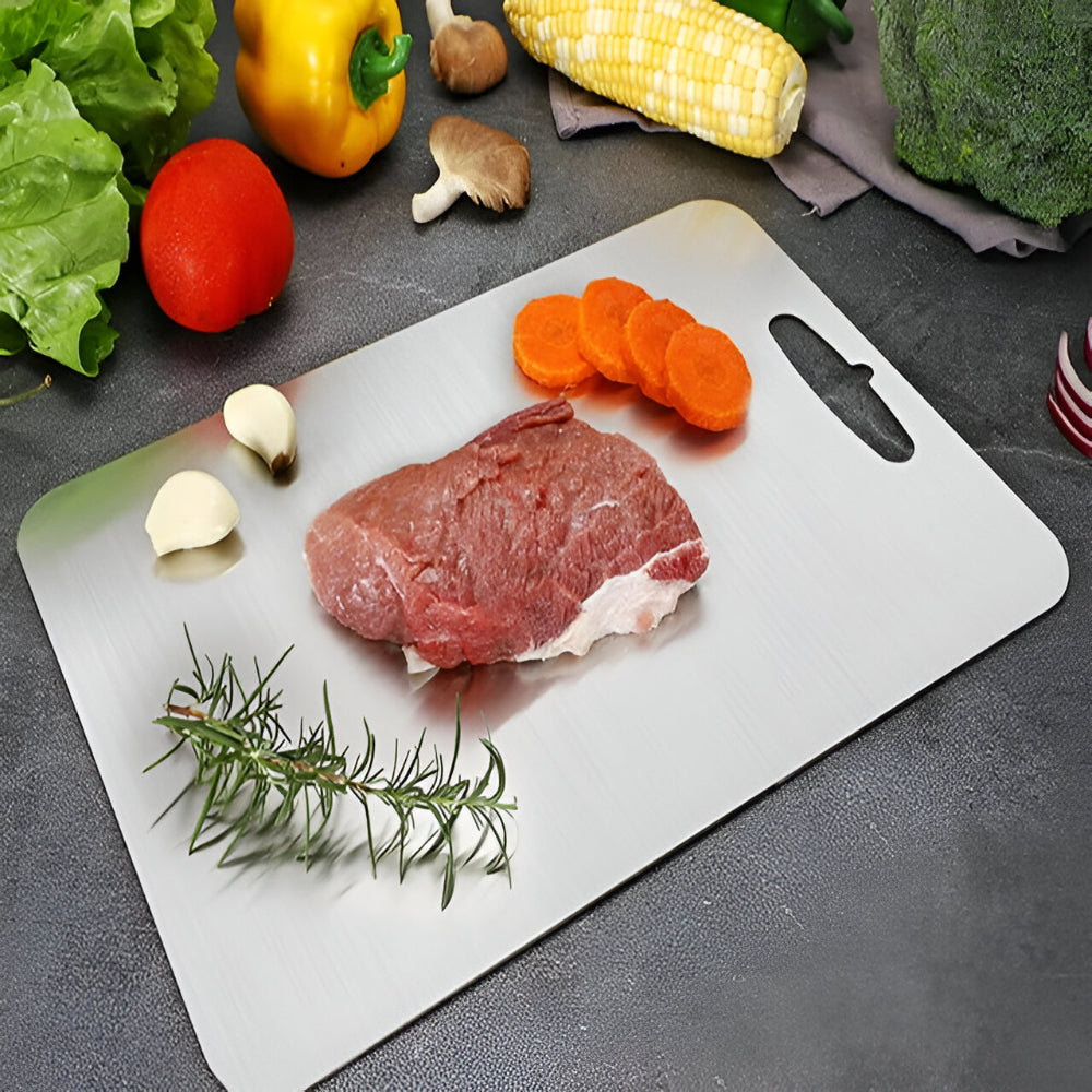 Cutting Board Kitchen Titanium Metal Food Prep Board