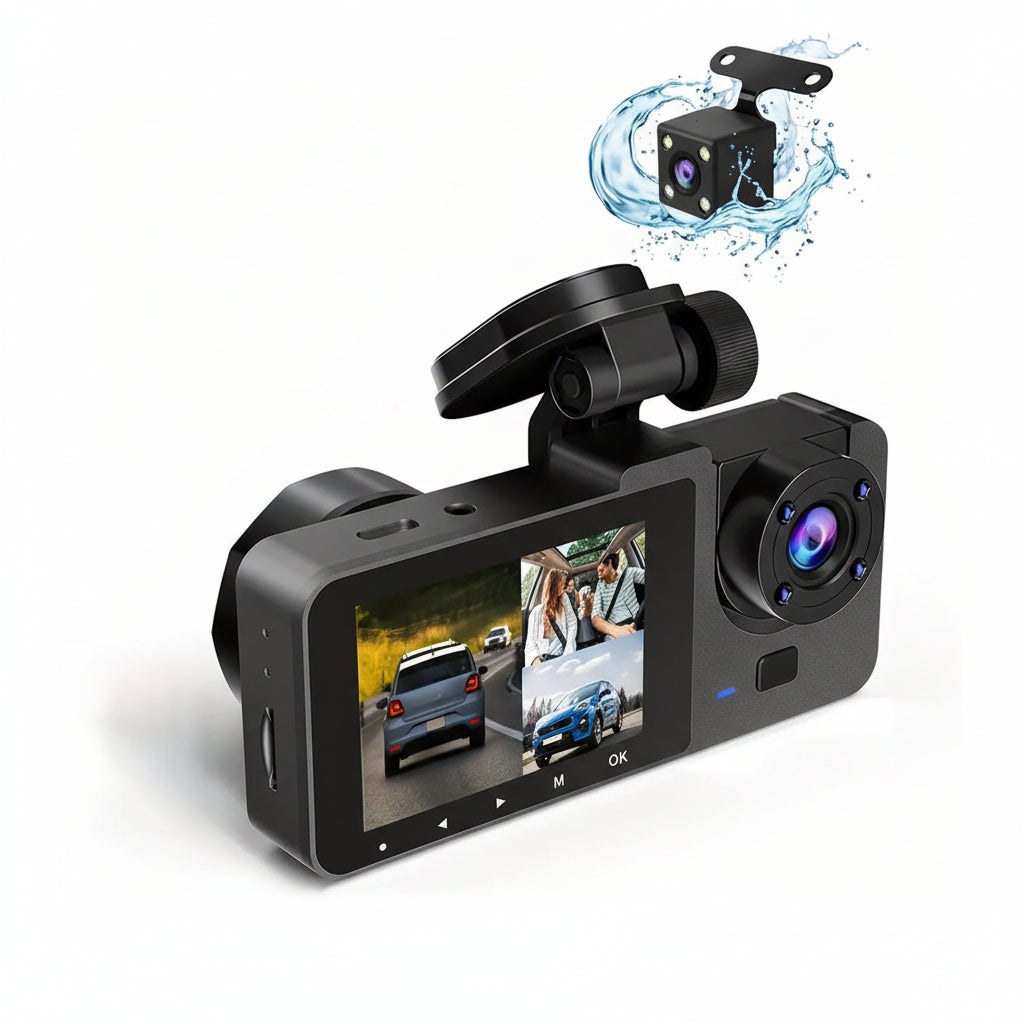 Autokamera Auta Full HD 1080P Duální Kamera