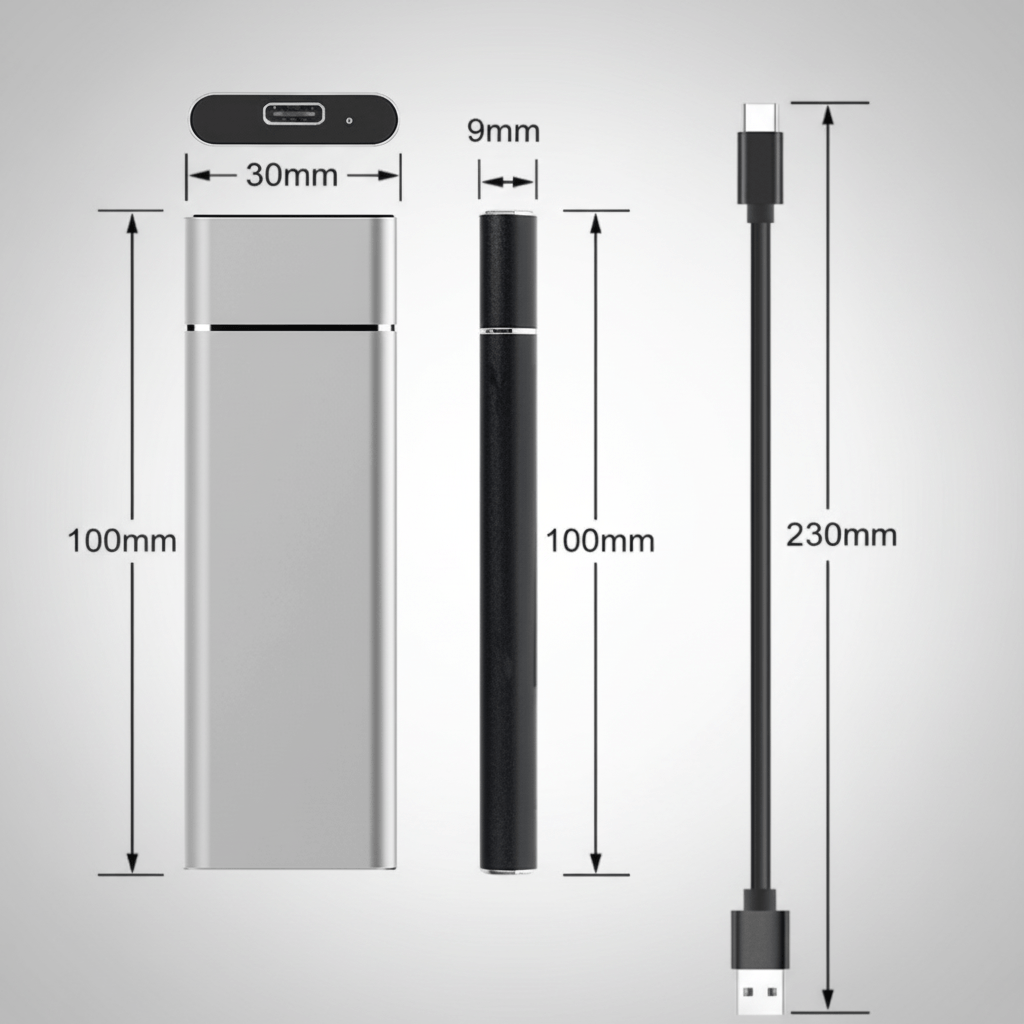 Externe tragbare Festplatte USB-Speicher Dateisicherung