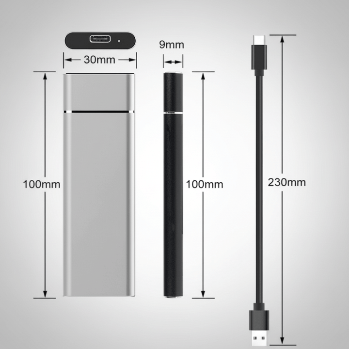 Externe tragbare Festplatte USB-Speicher Dateisicherung