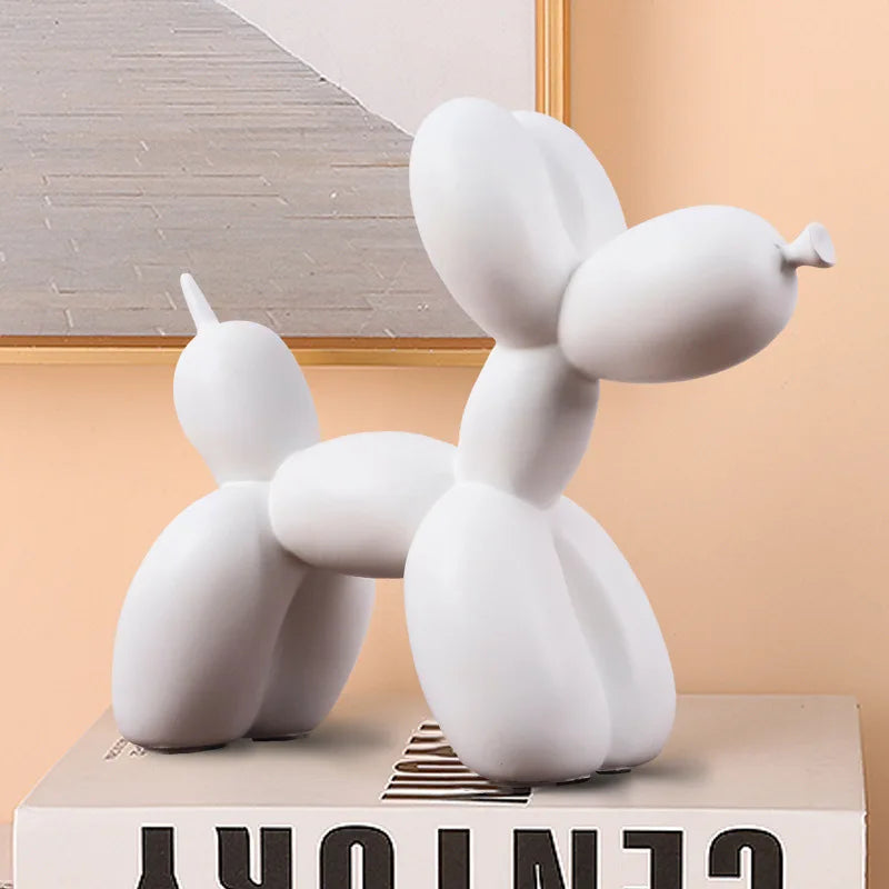 Décoration de Table Scandinave en Résine - Chien Ballon Moderne, Design Amusant et Durable pour Intérieur 0