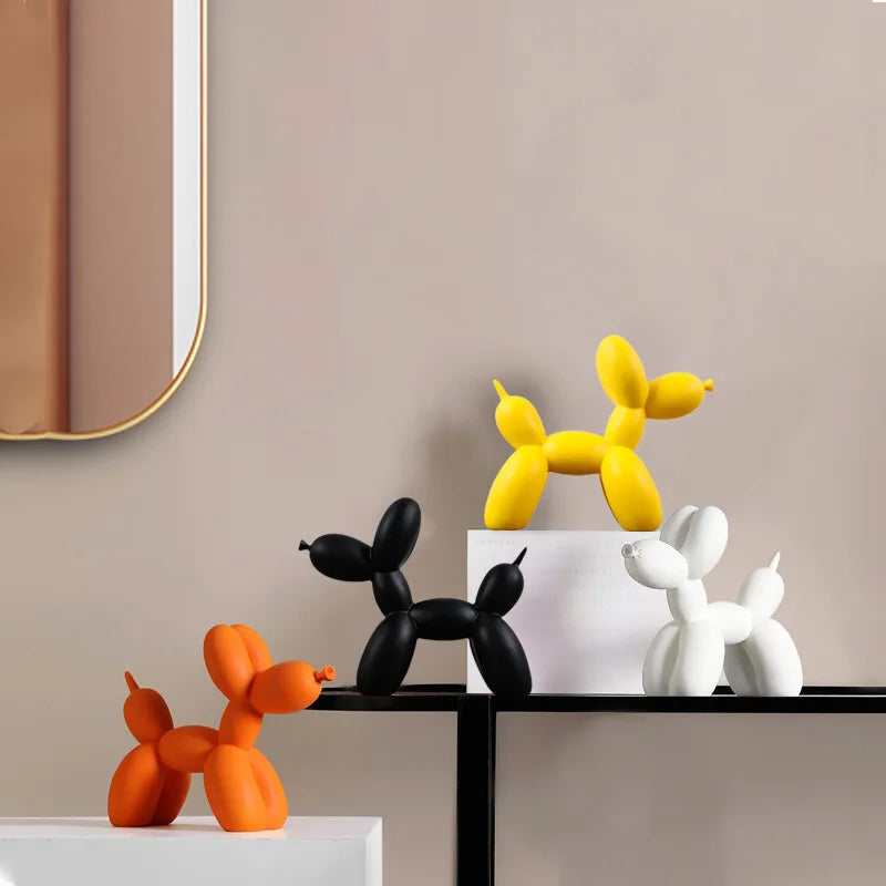 Décoration de Table Scandinave en Résine - Chien Ballon Moderne, Design Amusant et Durable pour Intérieur 1