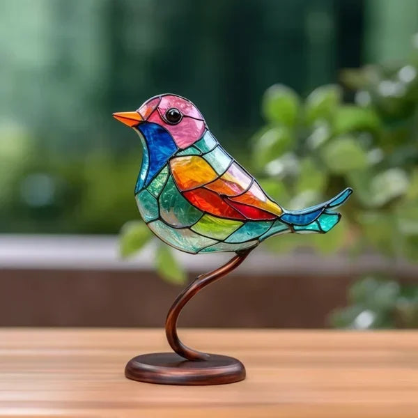 Des oiseaux en verre coloré qui égayeront votre intérieur 0