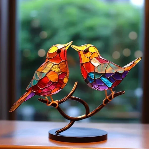 Des oiseaux en verre coloré qui égayeront votre intérieur 1