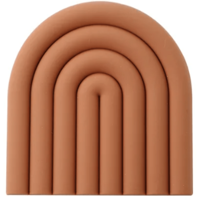 Dessous de Verre Personnalisé en Silicone ColorPop – Protection Antidérapante et Couleurs Arc-en-Ciel, 6 Pièces 0