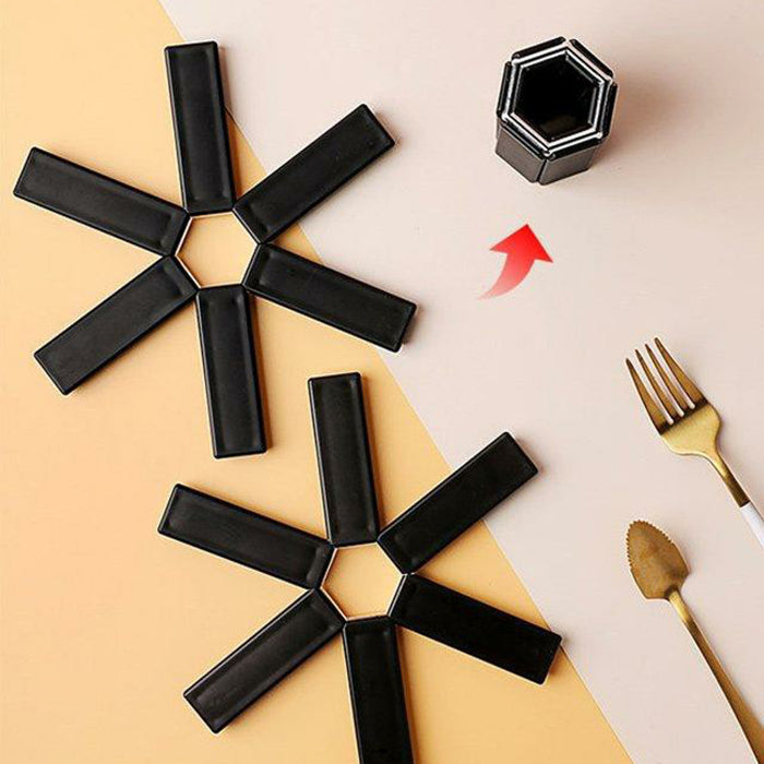 Dessous de Verre Pliable Résistant à la Chaleur – Compact et Facile à Nettoyer, Idéal pour Cuisine et Table 3