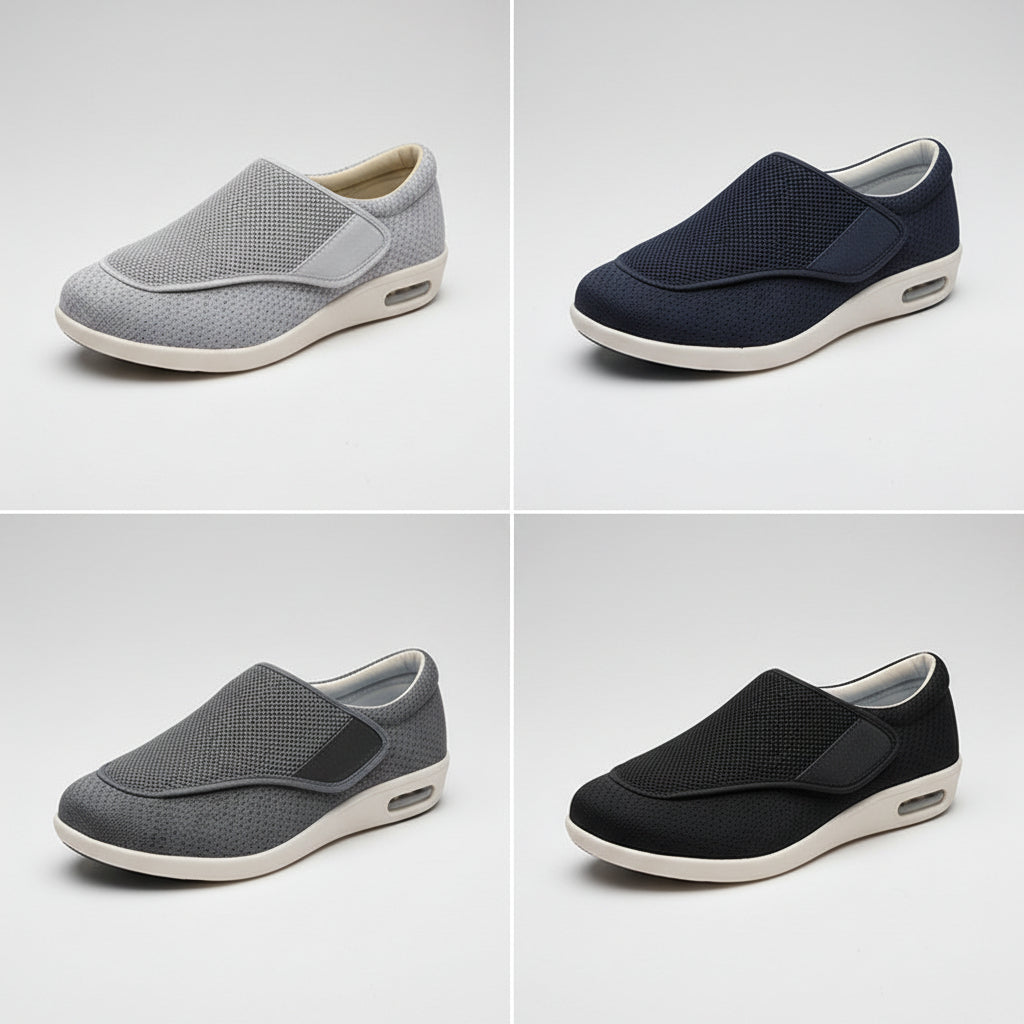 Comfortable Shoes Wide Feet Adjustable Fit Cushioning