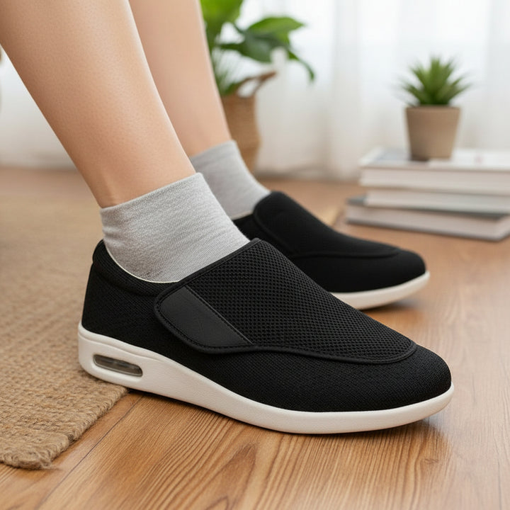 Comfortable Shoes Wide Feet Adjustable Fit Cushioning