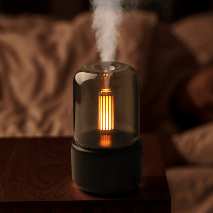 Diffuseur d'Arômes LED avec Effet de Flamme – AromaVlam pour Ambiance Relaxante, Design Élégant, Compact et Sûr 2