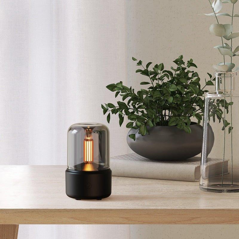 Diffuseur d'Arômes LED avec Effet de Flamme – AromaVlam pour Ambiance Relaxante, Design Élégant, Compact et Sûr 4