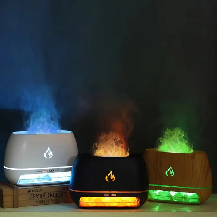 Diffuseur de Sel de l'Himalaya Rechargeable avec Changement de Couleur – Utilisation Sans Fil 0