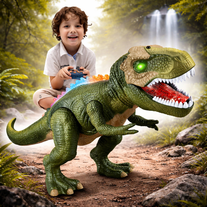 Dinosaur Toy Remote Control Walking LED Light Action Figure