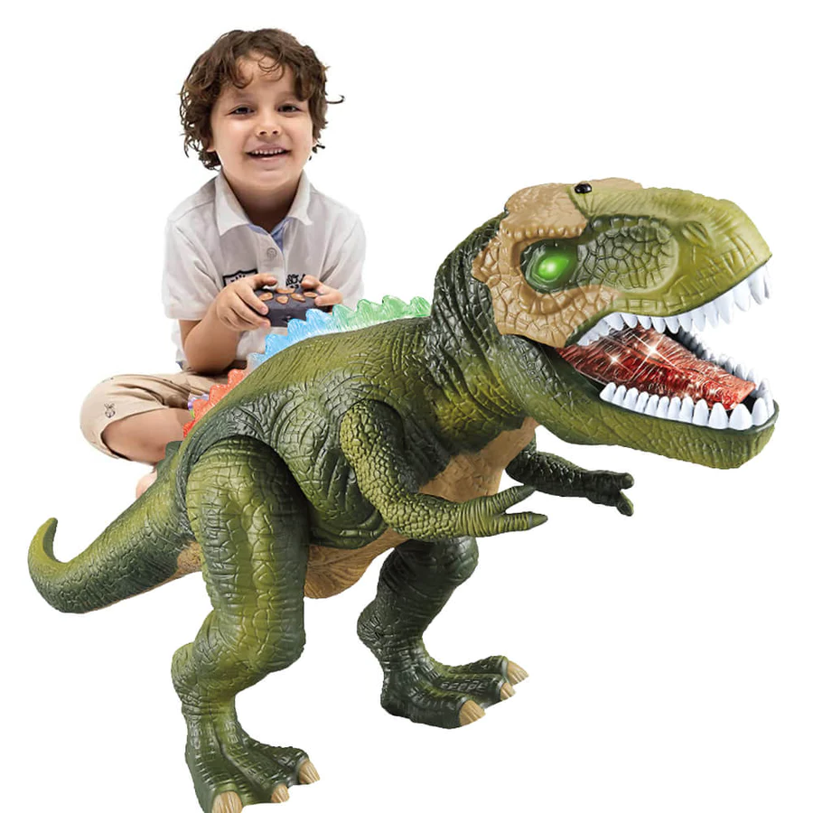 Dinosaure Interactif Marchant et Rugissant avec Télécommande – Effets Sonores et LED, Jouet pour Enfants Plus de 3 Ans 5