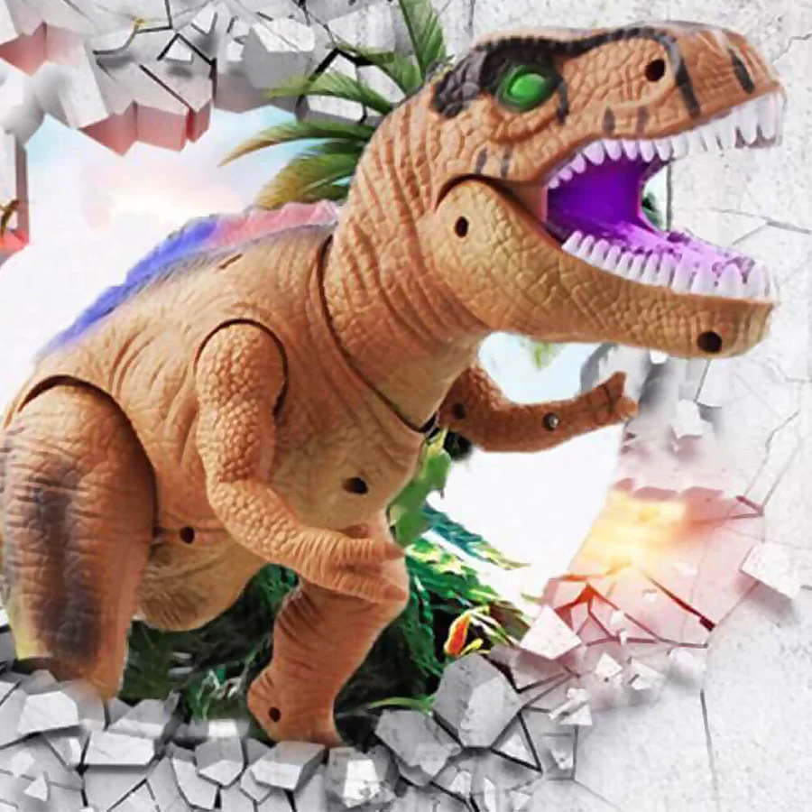 Dinosaure Télécommandé Interactif Marchant et Rugissant – Jouet Dinosaure pour Enfants avec Effets Lumineux et Sons Authentiques 2