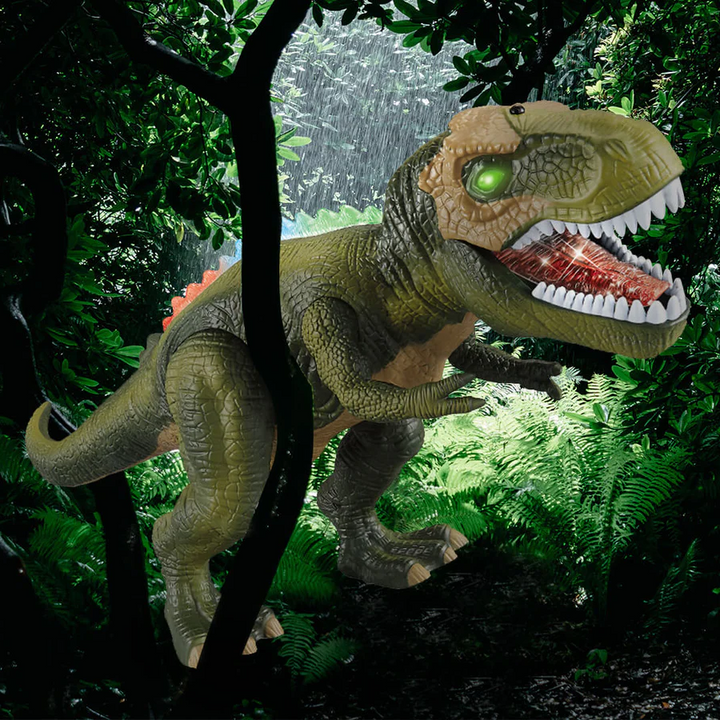 Dinosaure Télécommandé Interactif Marchant et Rugissant – Jouet Dinosaure pour Enfants avec Effets Lumineux et Sons Authentiques 4