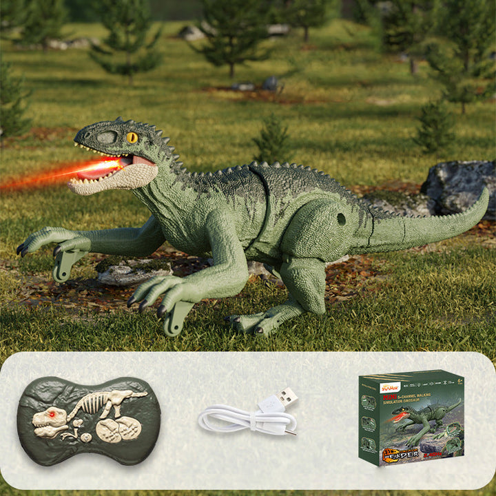 Dinosaure Télécommandé avec Effet Brouillard et Sons Réalistes – Jouet Préhistorique 10