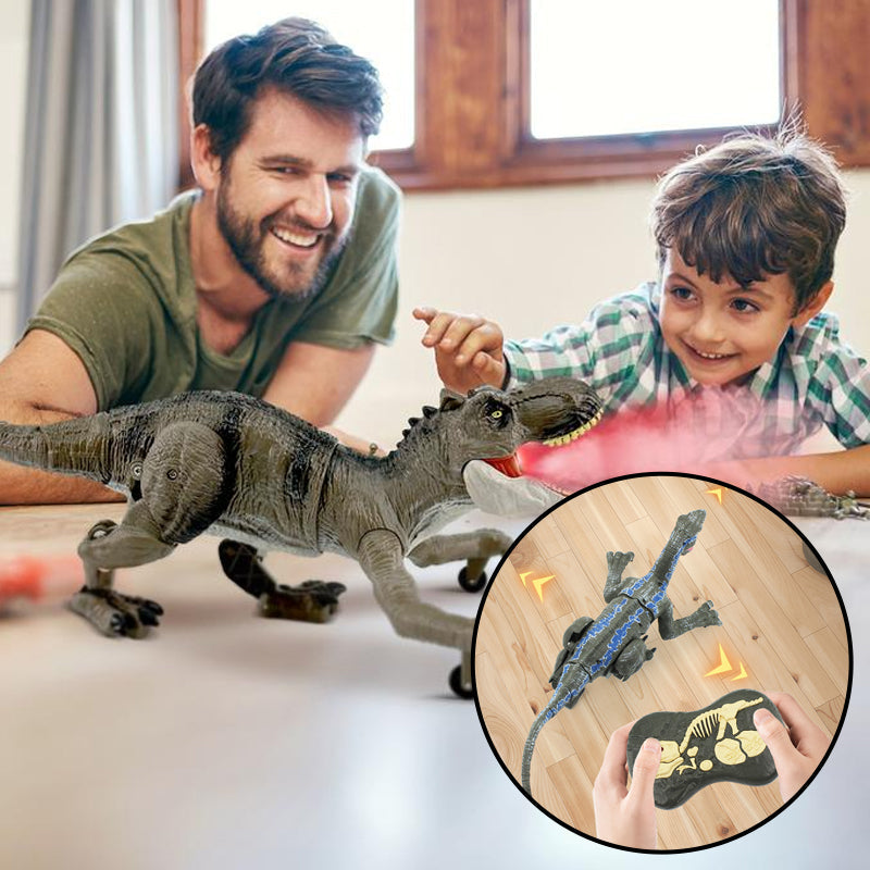 Dinosaure Télécommandé avec Effet Brouillard et Sons Réalistes – Jouet Préhistorique 2