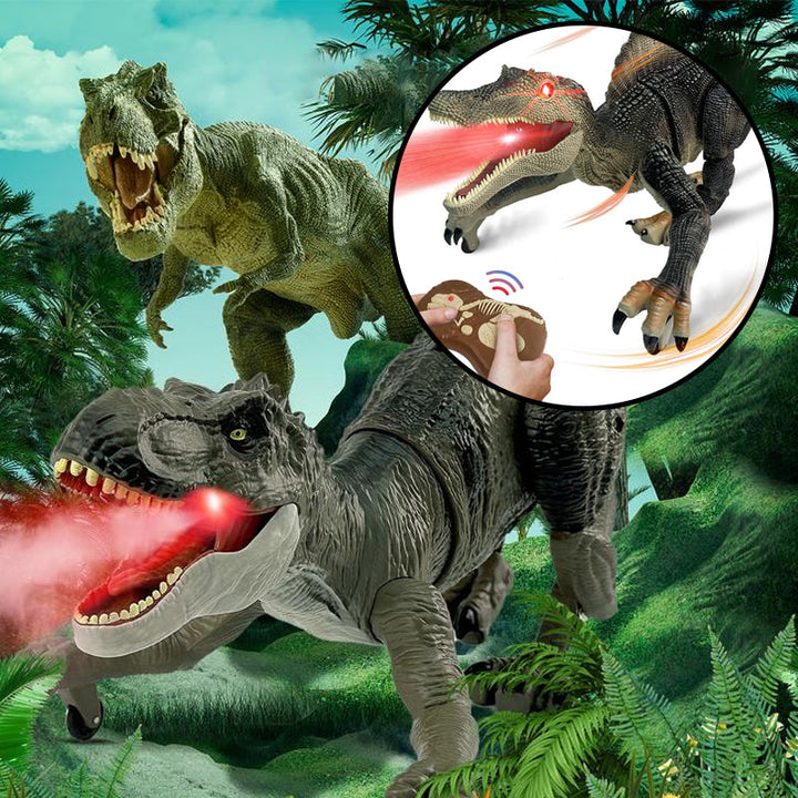 Dinosaure Télécommandé avec Effet Brouillard et Sons Réalistes – Jouet Préhistorique 3