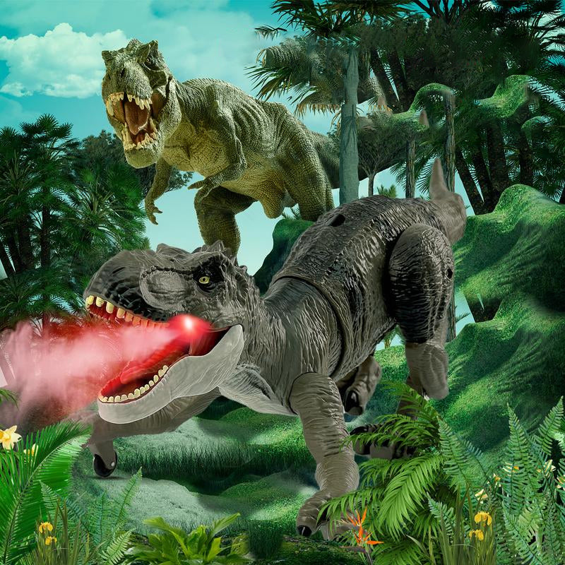 Dinosaure Télécommandé avec Effet Brouillard et Sons Réalistes – Jouet Préhistorique 8
