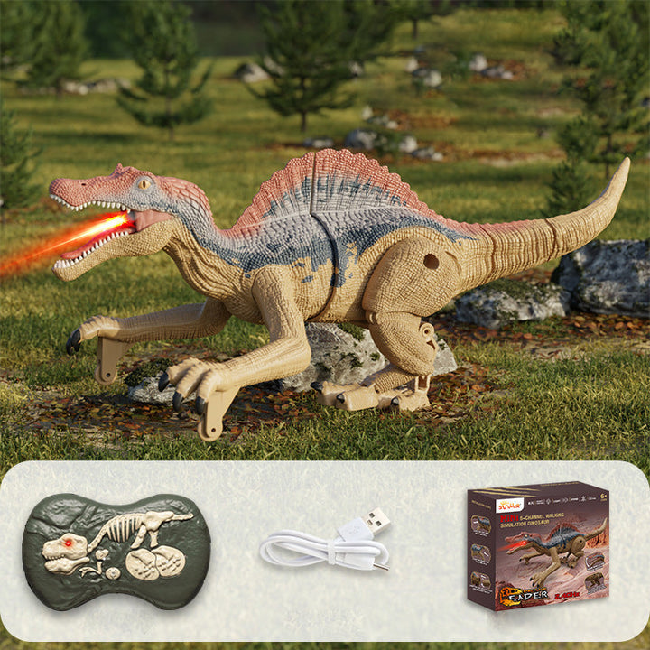Dinosaure Télécommandé avec Effet Brouillard et Sons Réalistes – Jouet Préhistorique 9