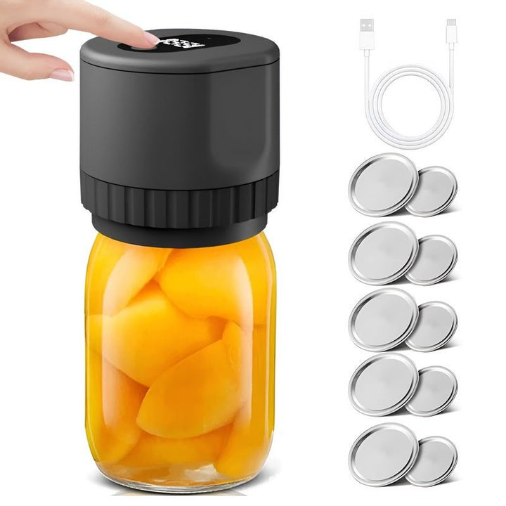 Dispositif de Mise Sous Vide Compact Noir avec Technologie Avancée pour Conserver la Fraîcheur des Aliments 2