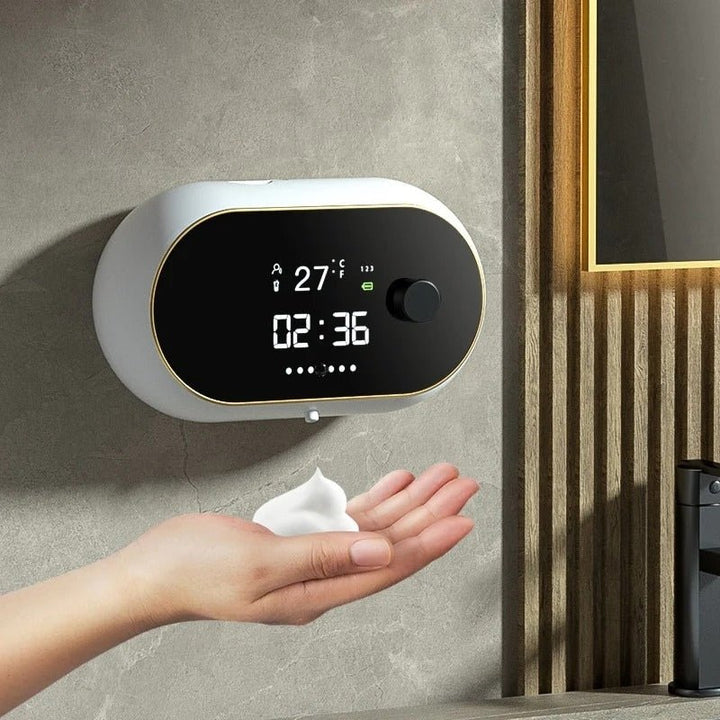 Distributeur Automatique de Savon Mousse Infrarouge, Pratique et Élégant – Distributeur Savon Liquide Mural en ABS 8