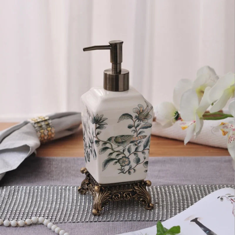 Distributeur de Savon Élégant en Résine pour Salle de Bain – Pratique et Durable 0