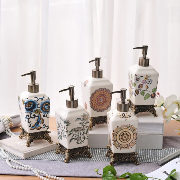 Distributeur de Savon Élégant en Résine pour Salle de Bain – Pratique et Durable 2