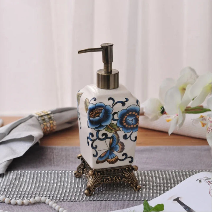 Distributeur de Savon Élégant en Résine pour Salle de Bain – Pratique et Durable 4