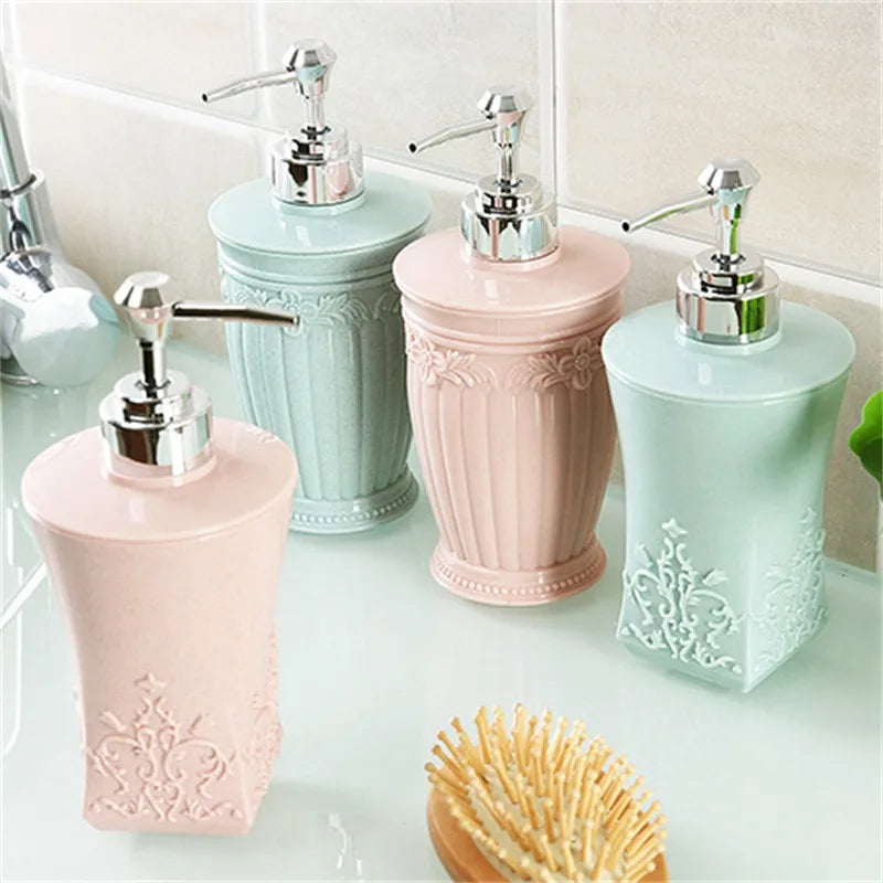 Distributeur de Savon Mural en Vitrail – Pompe Manuelle pour Savon Liquide, Élégant et Pratique pour Salle de Bain 2