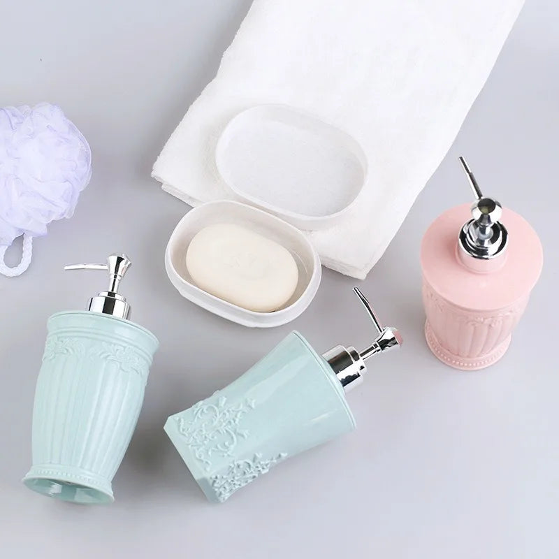 Distributeur de Savon Mural en Vitrail – Pompe Manuelle pour Savon Liquide, Élégant et Pratique pour Salle de Bain 4