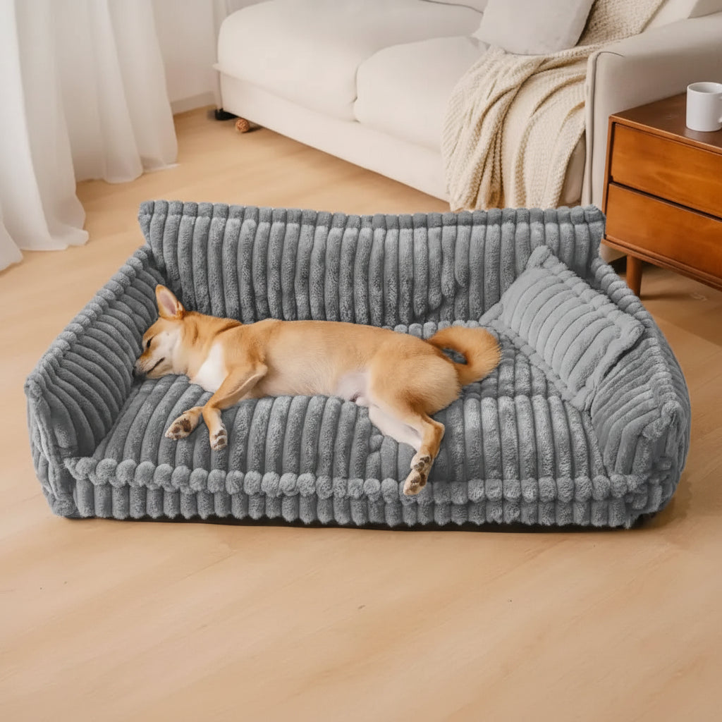 Orthopedic Dog Bed Sofa Washable Plush Foam Pet Couch
