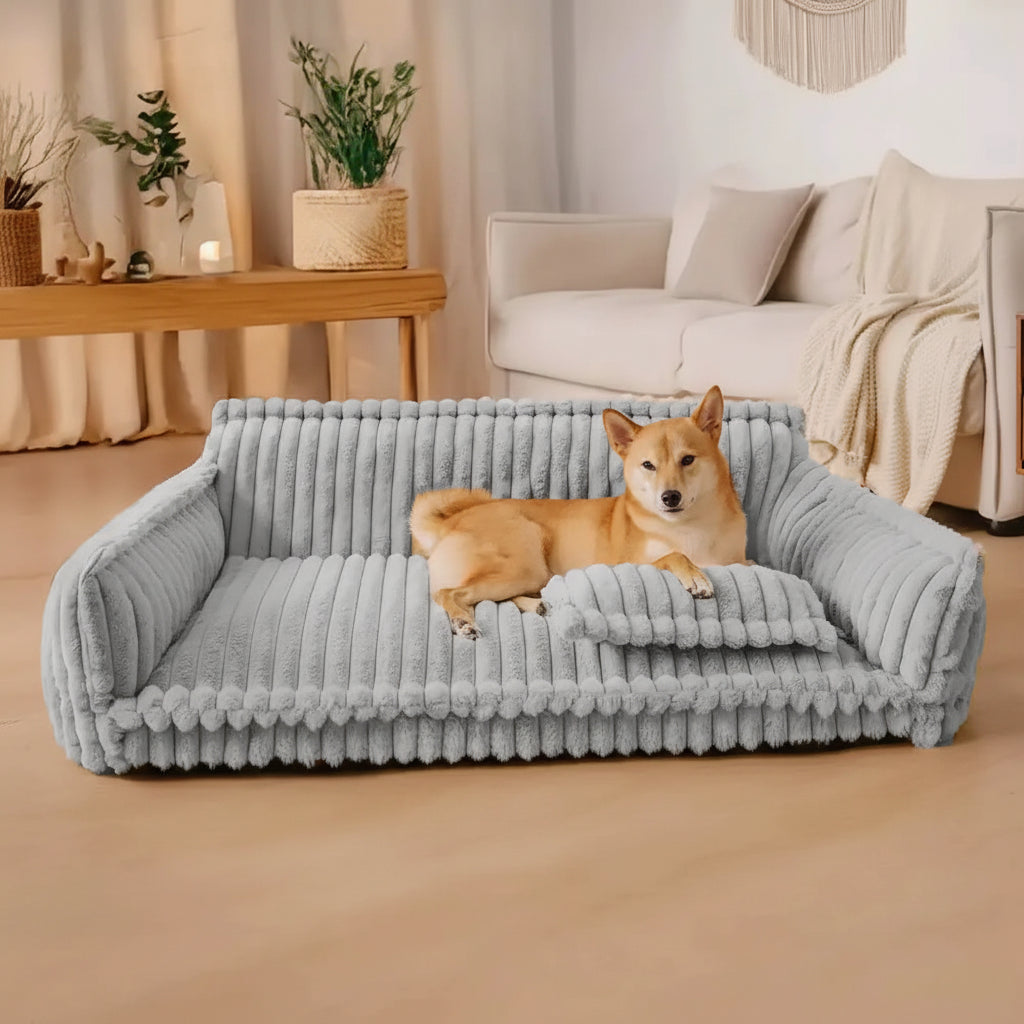 Orthopedic Dog Bed Sofa Washable Plush Foam Pet Couch