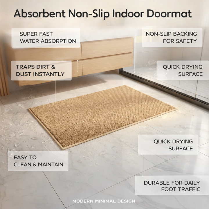 Doormat Absorbent Non Slip Indoor Entry Door Mat