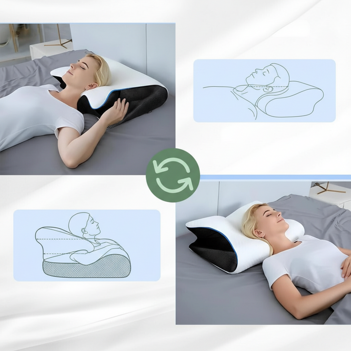 Memory Foam Kissen Nackenstütze Atmungsaktiv Contour Design