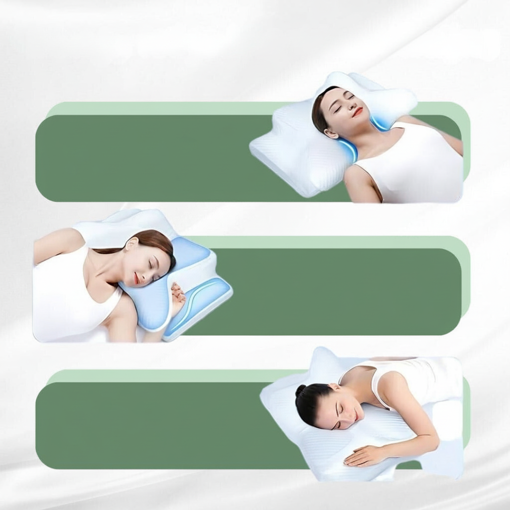 Memory Foam Kissen Nackenstütze Atmungsaktiv Contour Design