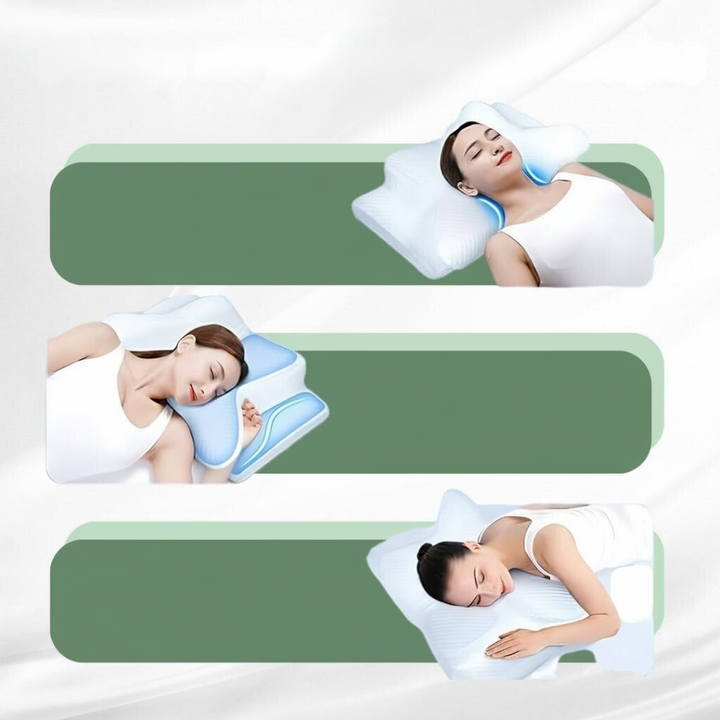 Memory Foam Kissen Nackenstütze Atmungsaktiv Contour Design