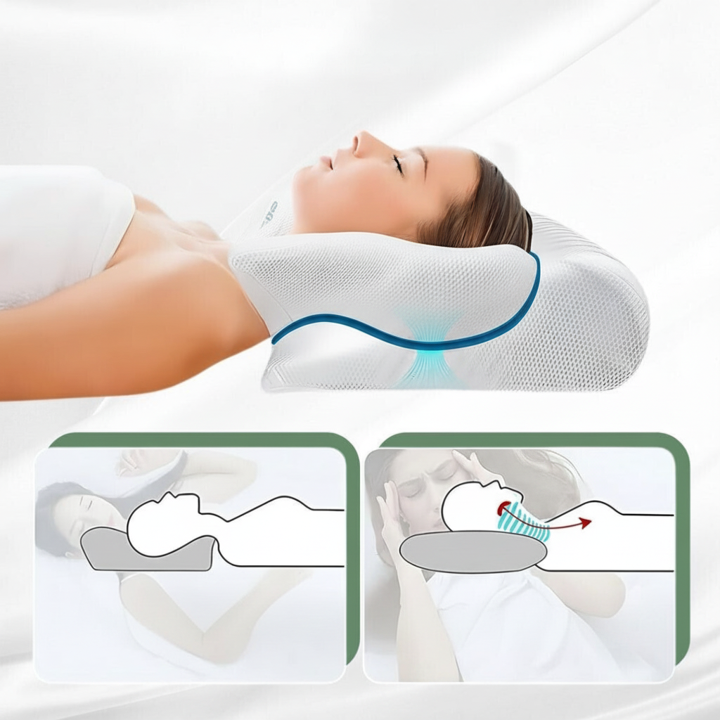 Memory Foam Kissen Nackenstütze Atmungsaktiv Contour Design