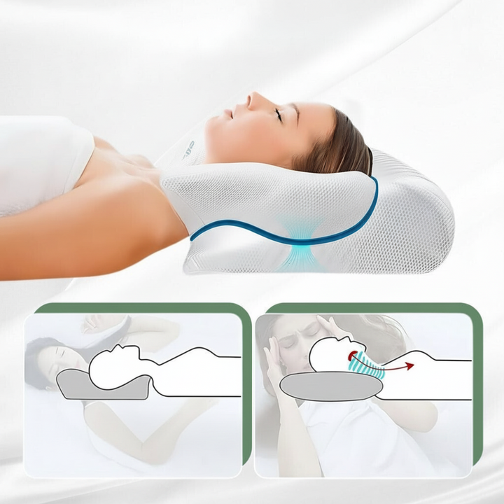 Memory Foam Kissen Nackenstütze Atmungsaktiv Contour Design