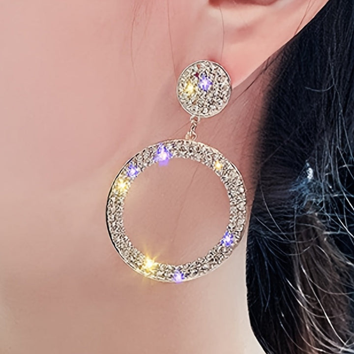 Ohrringe Hängend Rund Kristall Boho Legierung Damen Muttertag Geschenk