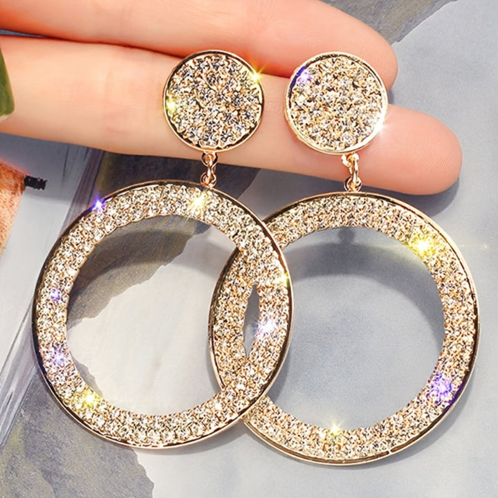 Ohrringe Hängend Rund Kristall Boho Legierung Damen Muttertag Geschenk