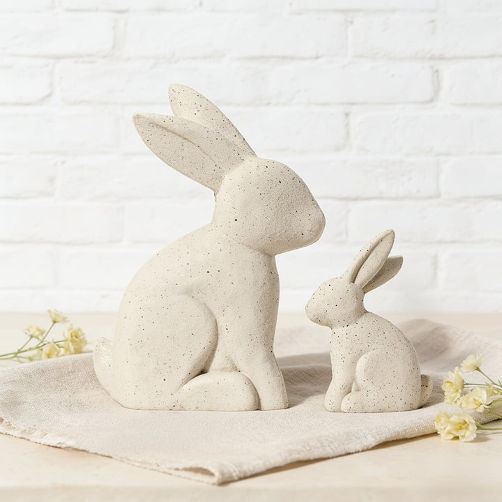 Easter Decor Bunny Figurines Gold Resin Rabbit Tabletop Set
