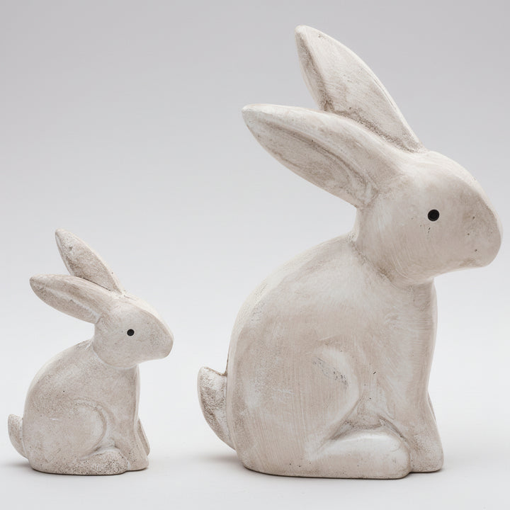 Easter Decor Bunny Figurines Gold Resin Rabbit Tabletop Set