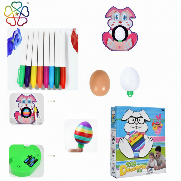 Egg Decorating Kit Spinner Machine Markers DIY Easter Fun