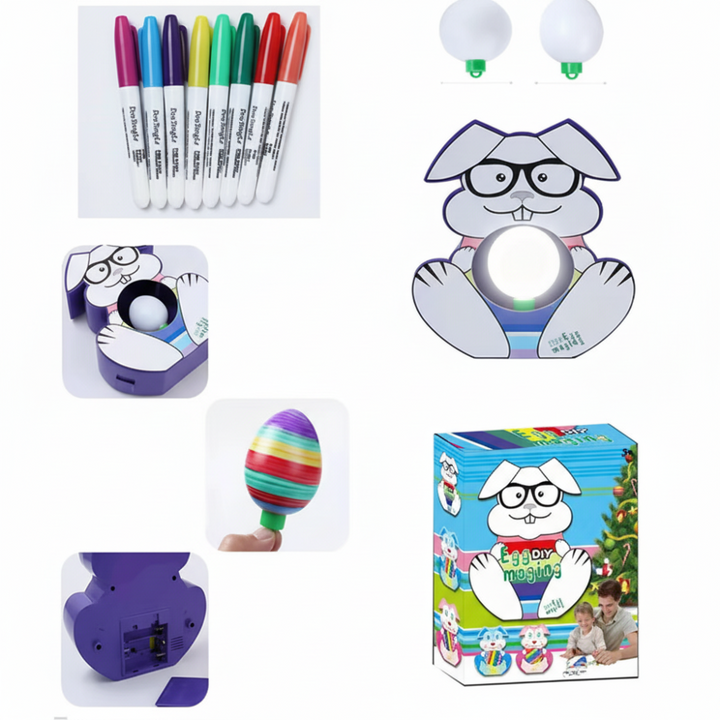 Egg Decorating Kit Spinner Machine Markers DIY Easter Fun