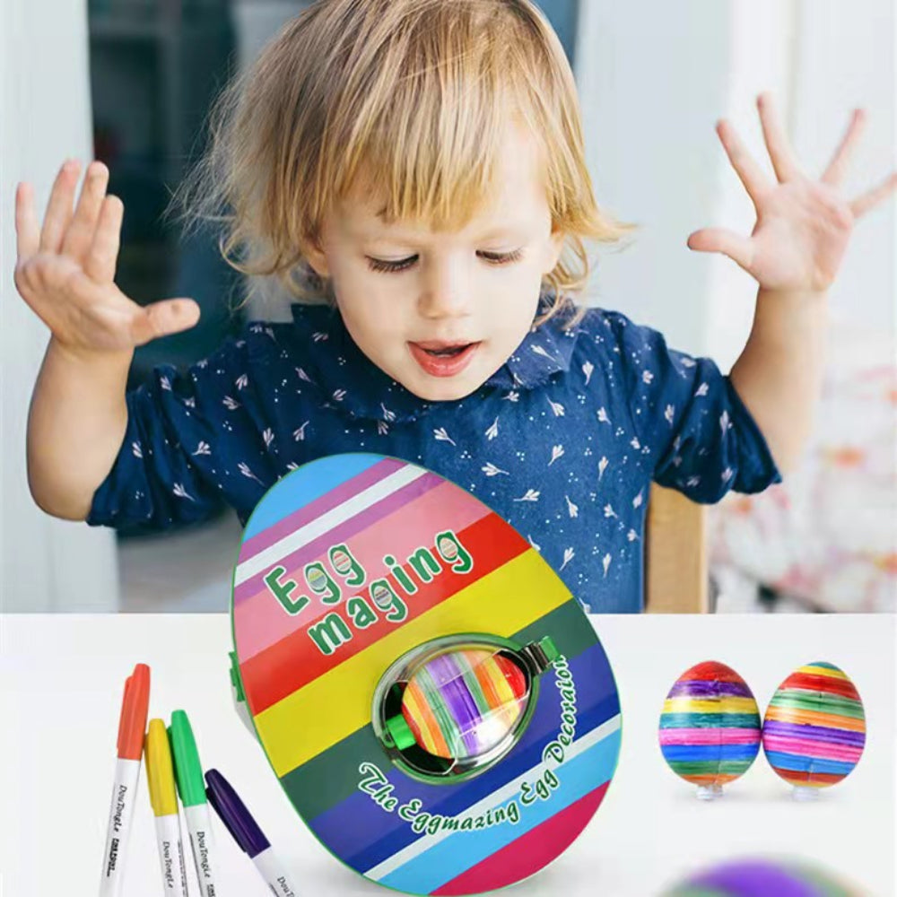 Egg Decorating Kit Spinner Machine Markers DIY Easter Fun