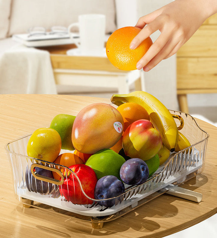 Égouttoir à Vaisselle Réglable AquaFlow avec Drainage Direct vers l'Évier – Design Compact et Gain de Place, Transparent et Vert 0