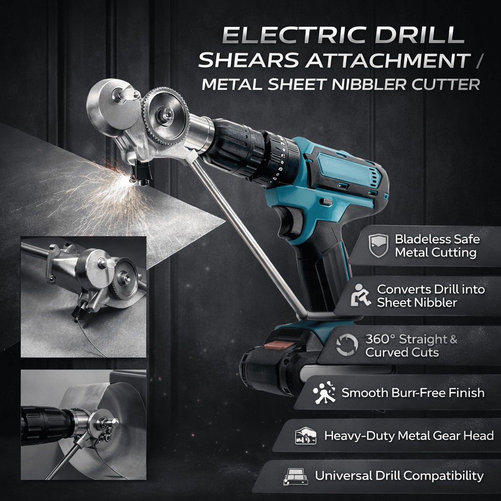 Bohrmaschinenaufsatz Blechschneider Nibbler-Werkzeug