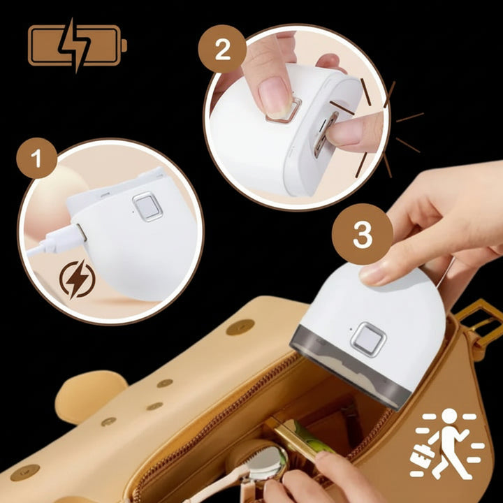 Dobíjecí Elektrický Zastřihovač Nehtů Zabudovaným Světlem